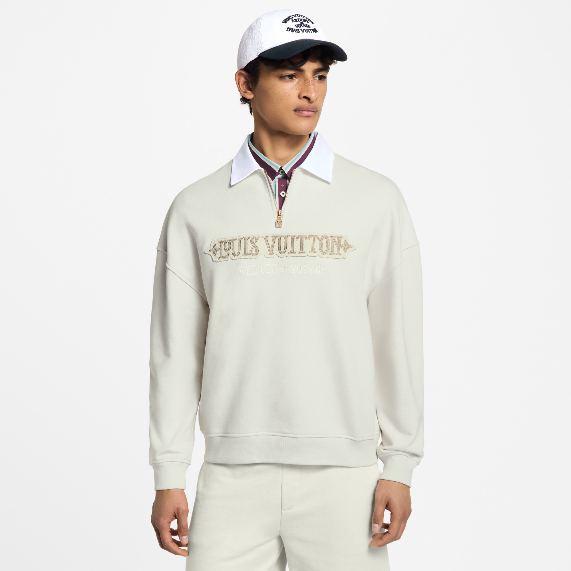 Sudadera con media cremallera  Hombre Prêt-à-Porter Punto y sudaderas | LOUIS VUITTON (Zoom de producto)