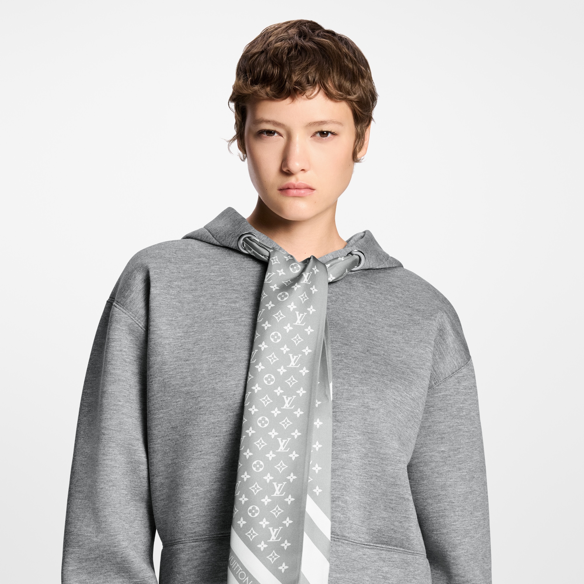 Sudadera cropped con capucha  Mujer Prêt-à-Porter Tops | LOUIS VUITTON (Zoom de producto)