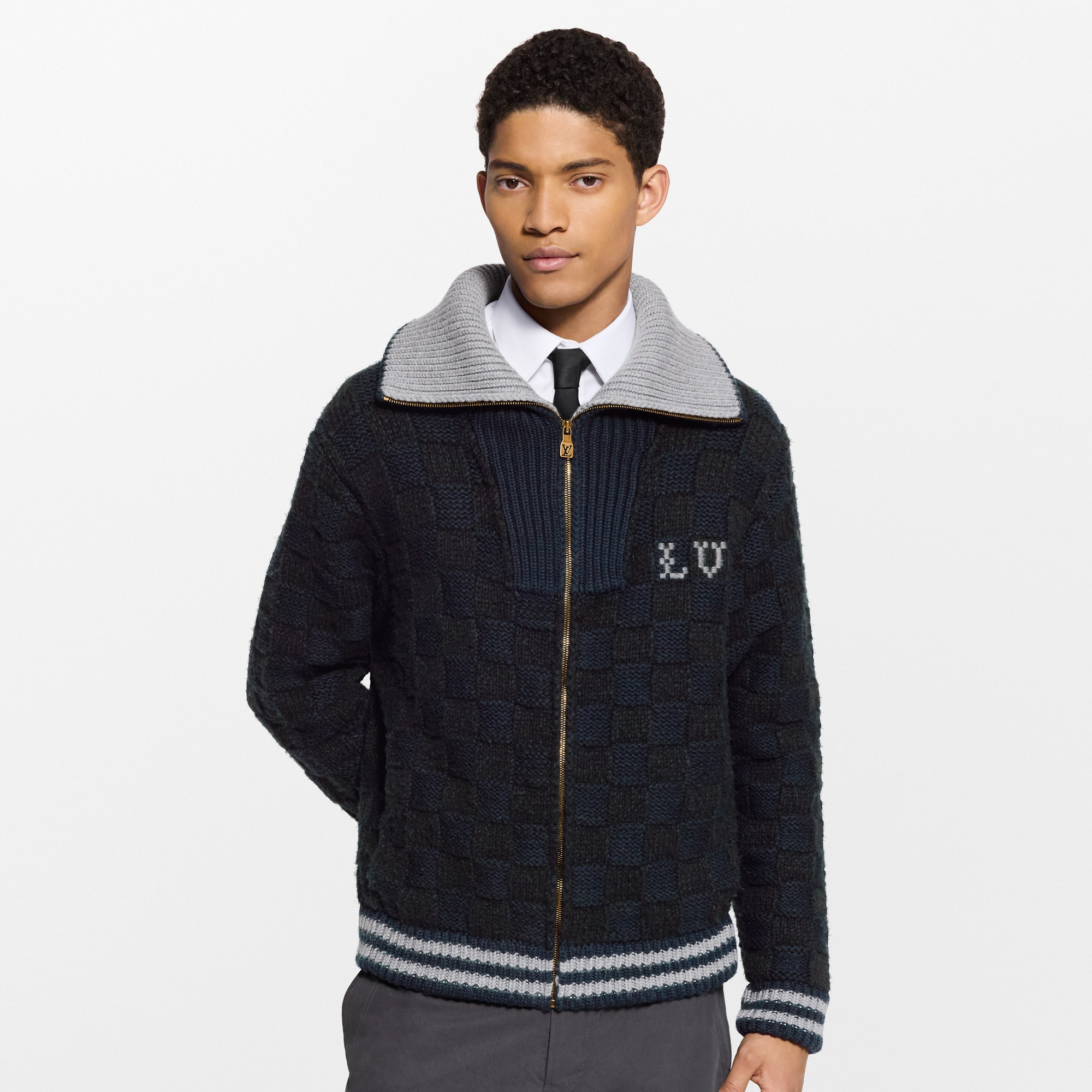 Sudadera Damier de punto  Hombre Prêt-à-Porter Todo Prêt-à-Porter | LOUIS VUITTON (Zoom de producto)