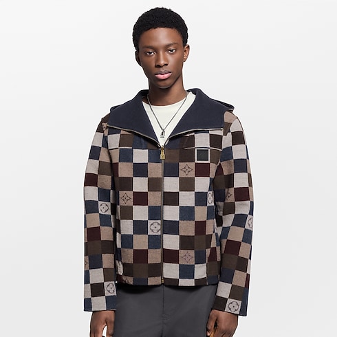Sudadera Damier reversible con capucha Hombre Prêt-à-Porter Cazadoras y abrigos | LOUIS VUITTON (Zoom de producto)