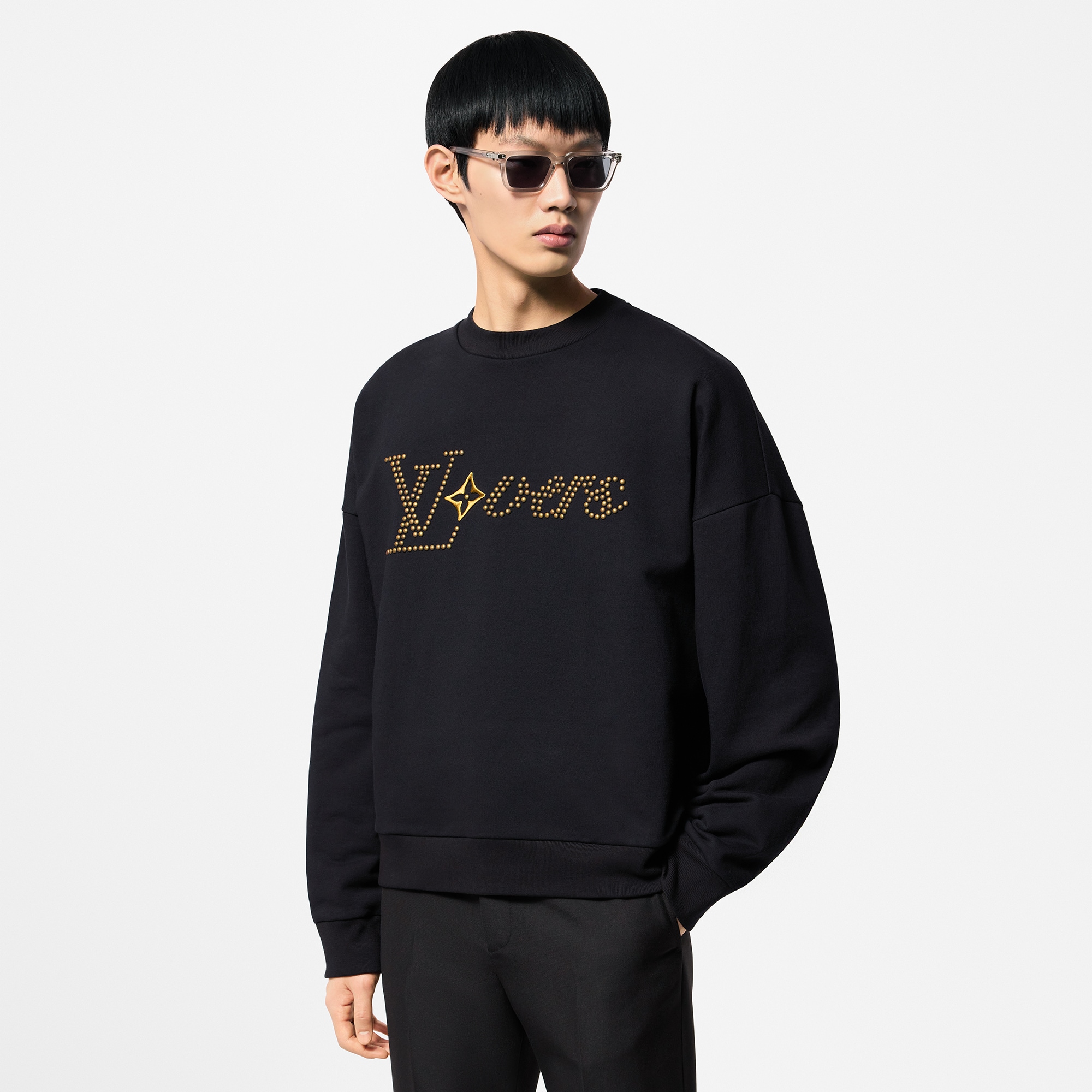 Sudadera de algodón con cuello redondo  Hombre Prêt-à-Porter Camisetas y polos | LOUIS VUITTON (Zoom de producto)