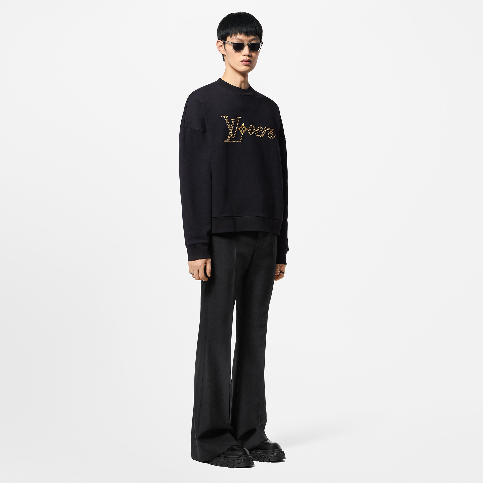 Sudadera de algodón con cuello redondo  Hombre Prêt-à-Porter Camisetas y polos | LOUIS VUITTON (Zoom de producto)