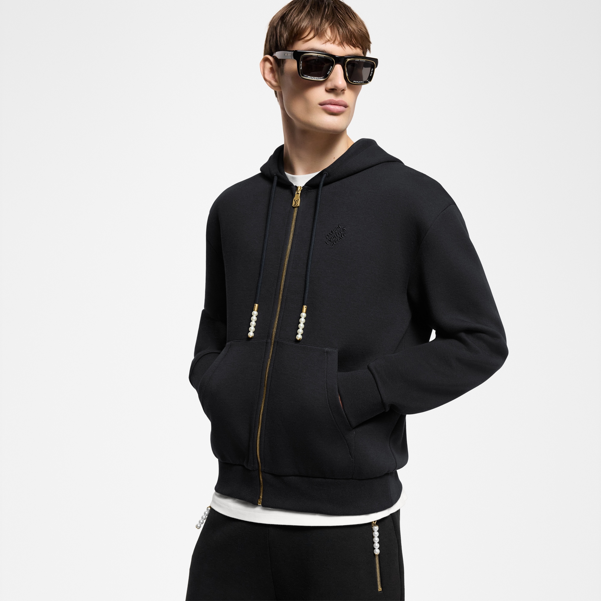 Sudadera de punto con capucha y cremallera  Hombre Prêt-à-Porter Todo Prêt-à-Porter | LOUIS VUITTON (Zoom de producto)