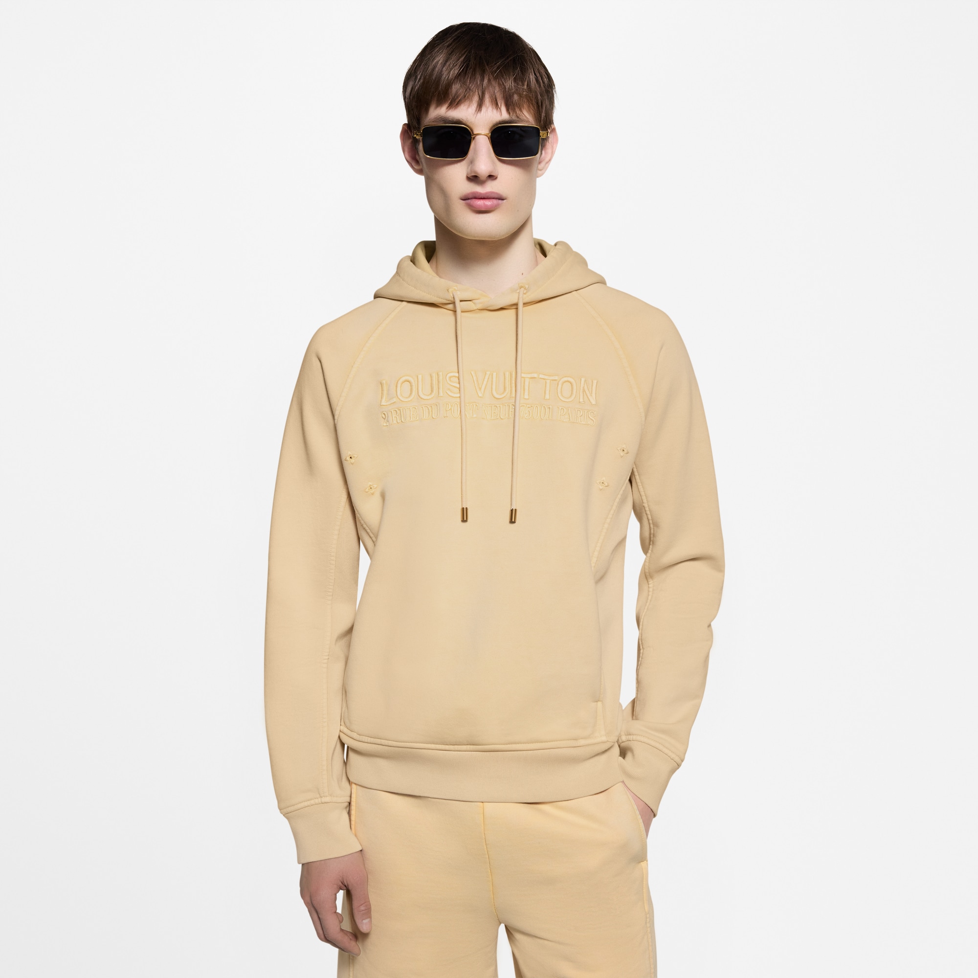 Sudadera deslavada con capucha  Hombre Prêt-à-Porter Punto y sudaderas | LOUIS VUITTON (Zoom de producto)