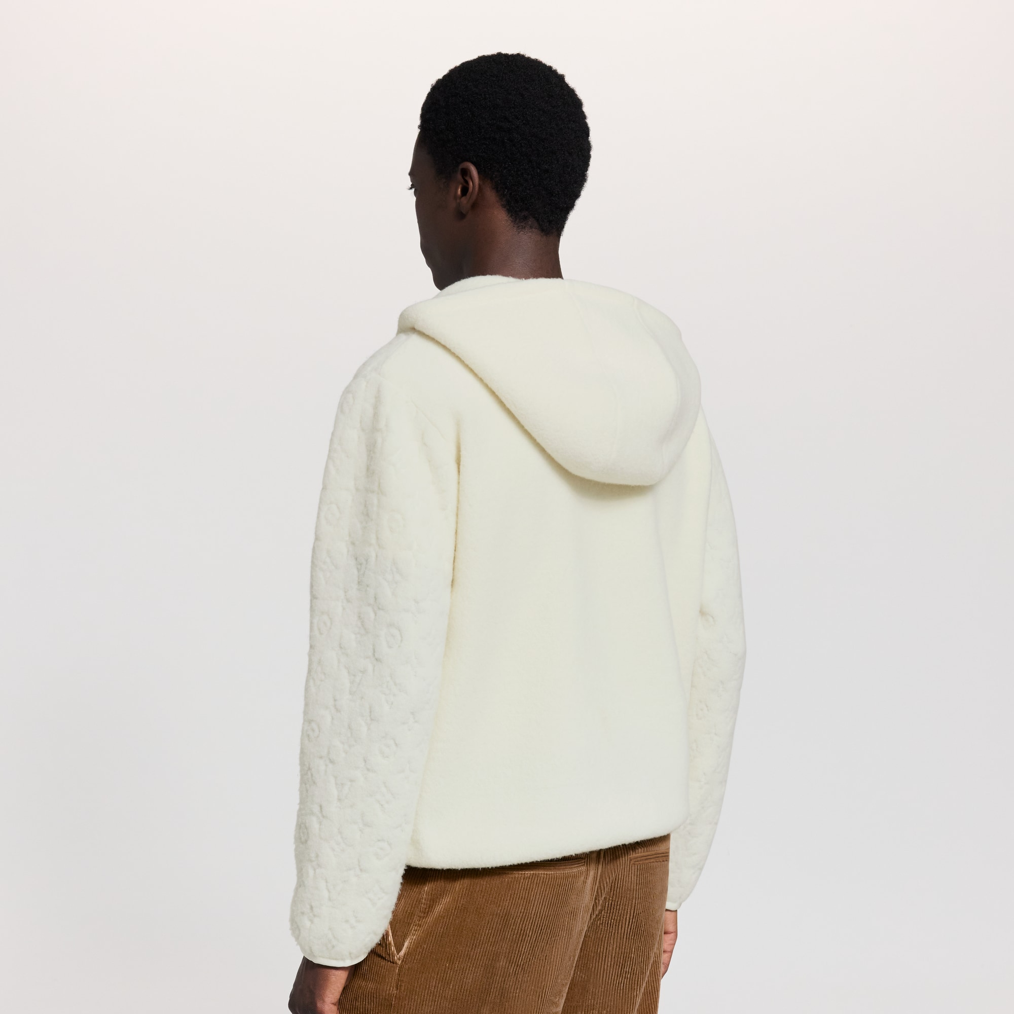 Sudadera distintiva con capucha en tejido polar de lana  Novedades Para hombre LV Ski | LOUIS VUITTON (Zoom de producto)