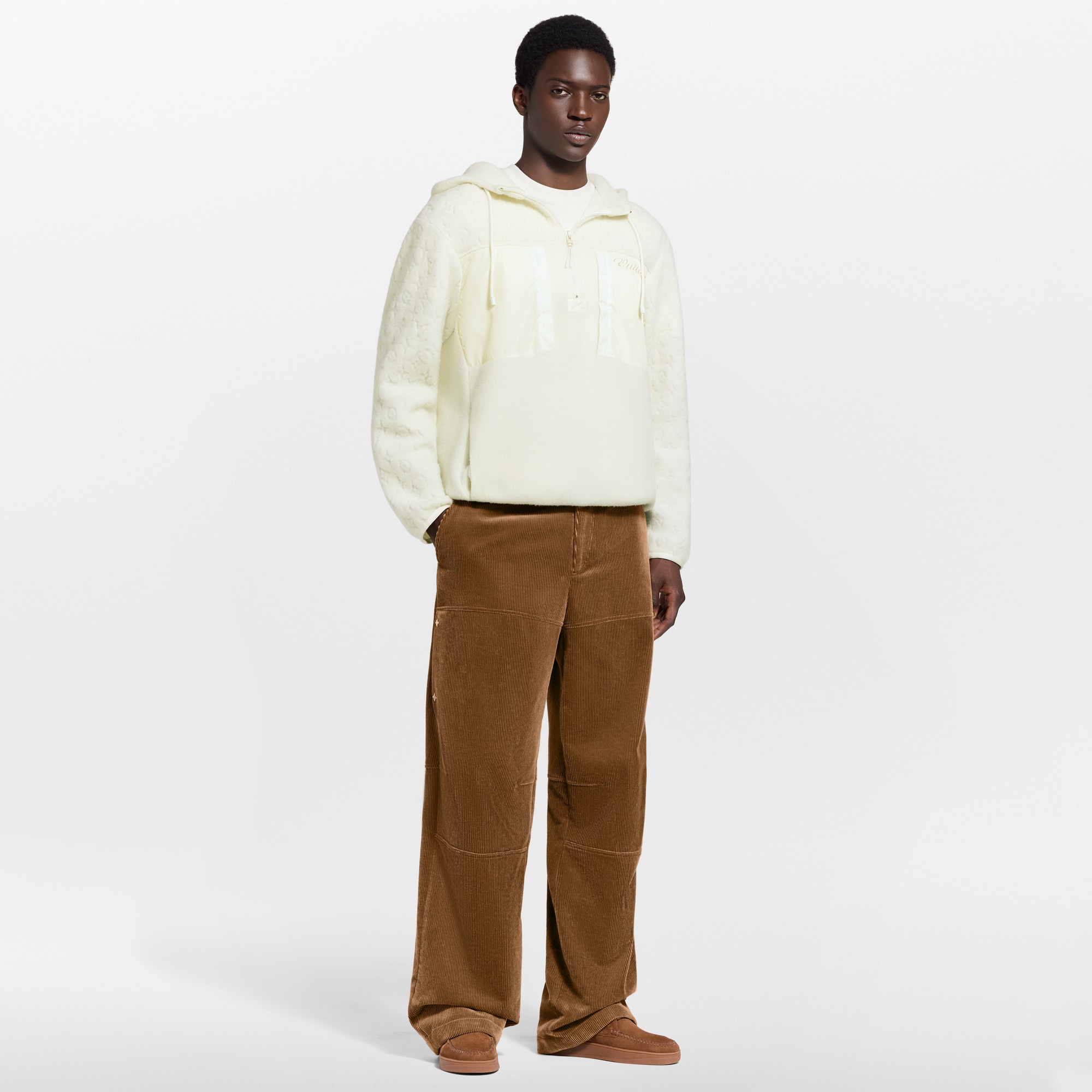 Sudadera distintiva con capucha en tejido polar de lana  Novedades Para hombre LV Ski | LOUIS VUITTON (Zoom de producto)
