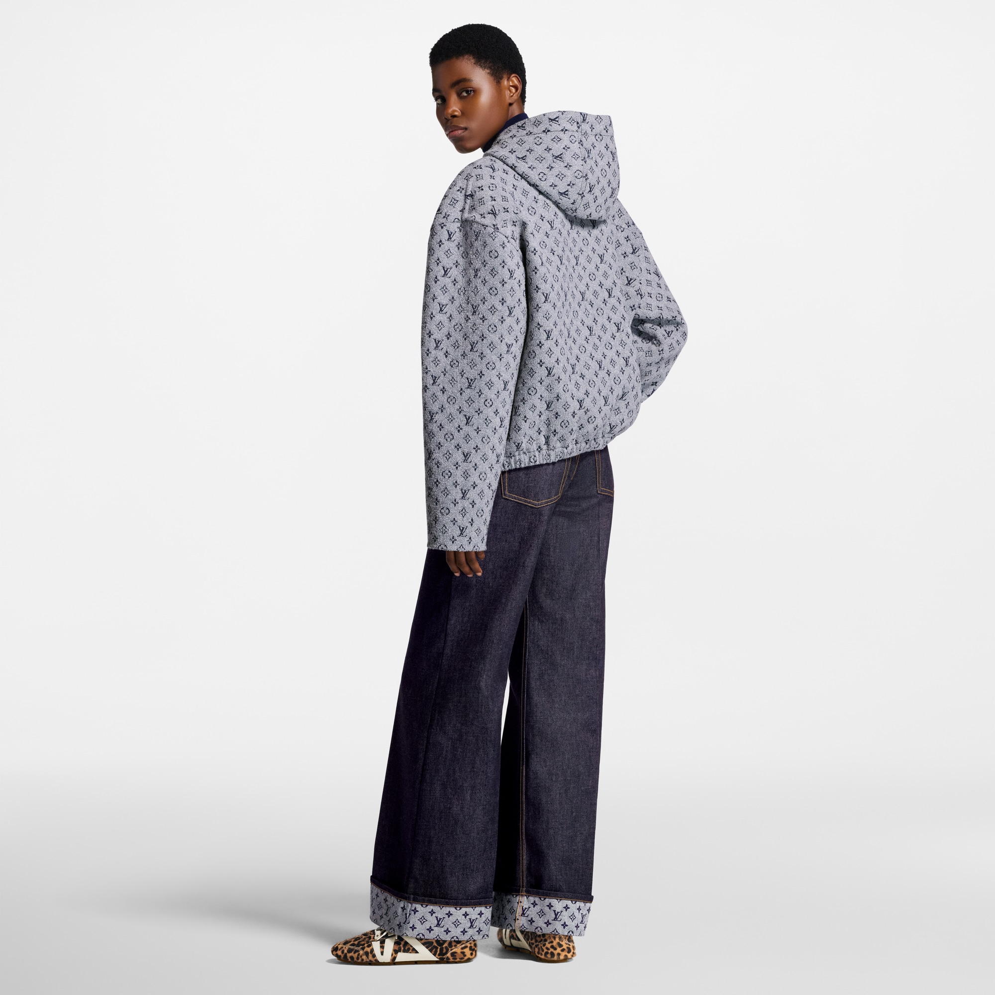 Sudadera Monogram con capucha en tejido de rizo  Mujer Prêt-à-Porter Abrigos y chaquetas | LOUIS VUITTON (Zoom de producto)