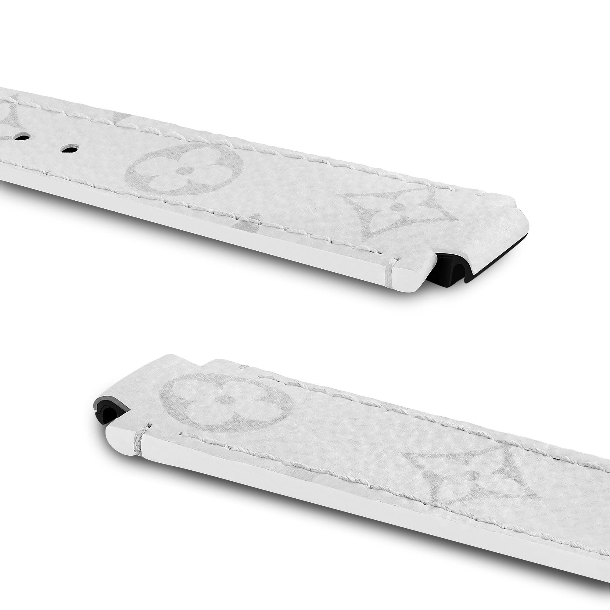 Tambour White Monogram Canvas Strap  Mujer Joyería My LV Tambour | LOUIS VUITTON (Zoom de producto)