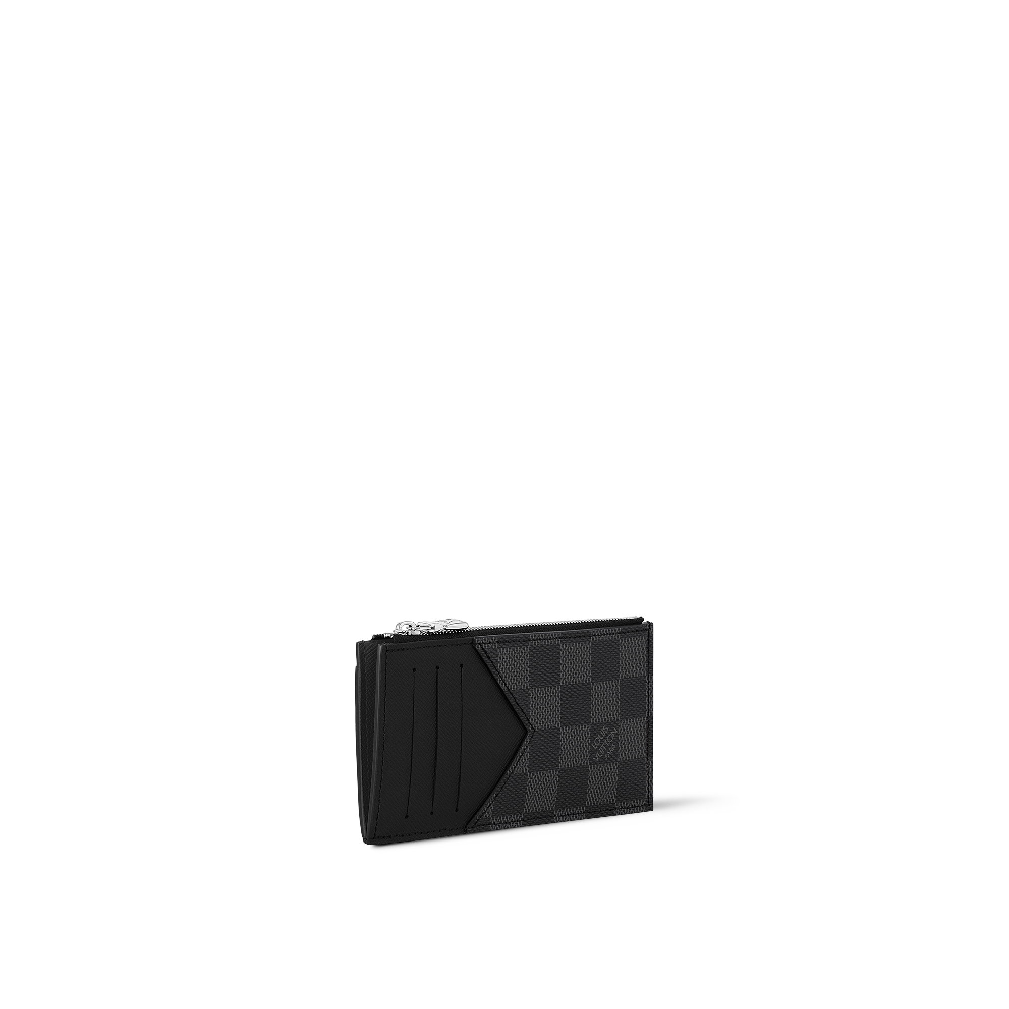 Tarjetero con cremallera Lona Damier Graphite Bolsos y pequeña marroquinería Pequeña marroquinería de hombre Tarjeteros | LOUIS VUITTON (Zoom de producto)