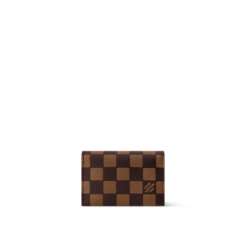Tarjetero Slim Lona Damier Ebène Bolsos y pequeña marroquinería Pequeña marroquinería de hombre Tarjeteros | LOUIS VUITTON (Zoom de producto)