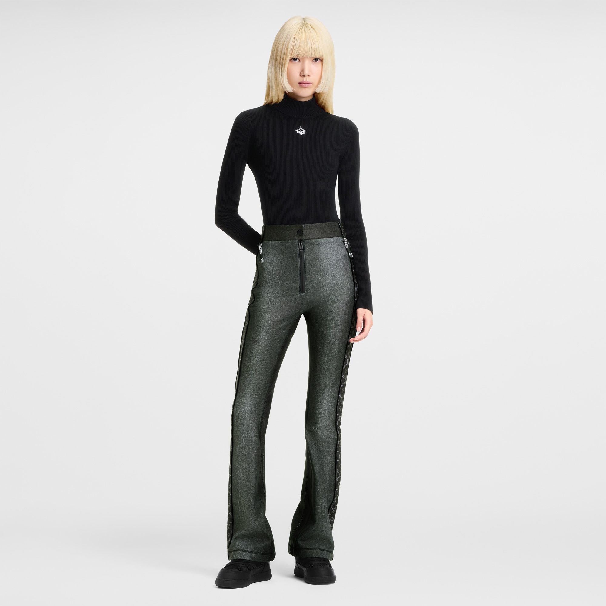 Top de manga larga en punto acanalado  Mujer Prêt-à-Porter Artículos de punto | LOUIS VUITTON (Zoom de producto)