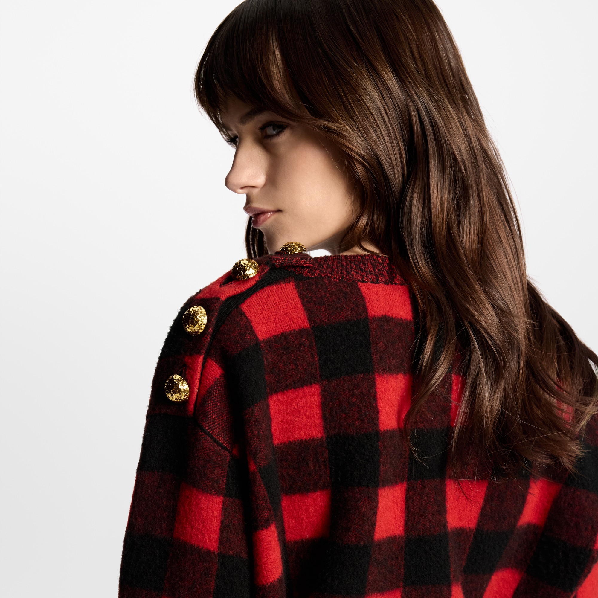 Top de punto a cuadros  Mujer Prêt-à-Porter Tops | LOUIS VUITTON (Zoom de producto)
