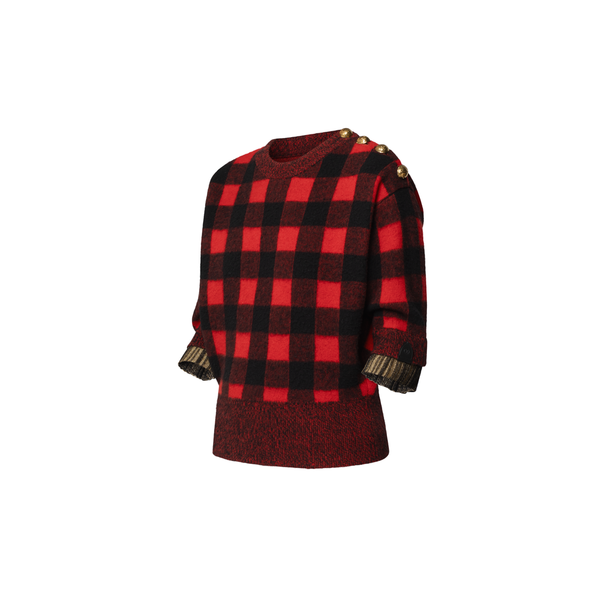 Top de punto a cuadros  Mujer Prêt-à-Porter Tops | LOUIS VUITTON (Zoom de producto)