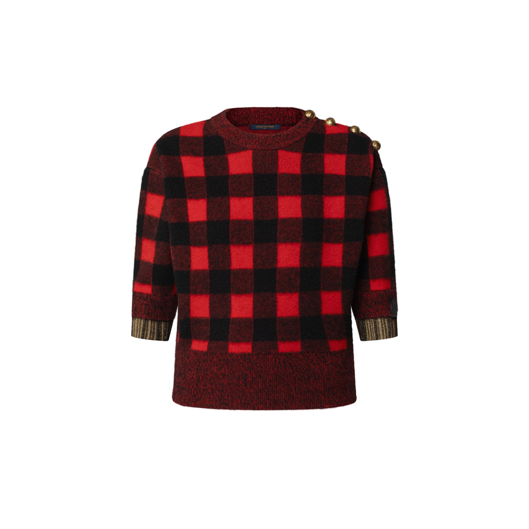 Top de punto a cuadros  Mujer Prêt-à-Porter Tops | LOUIS VUITTON (Zoom de producto)