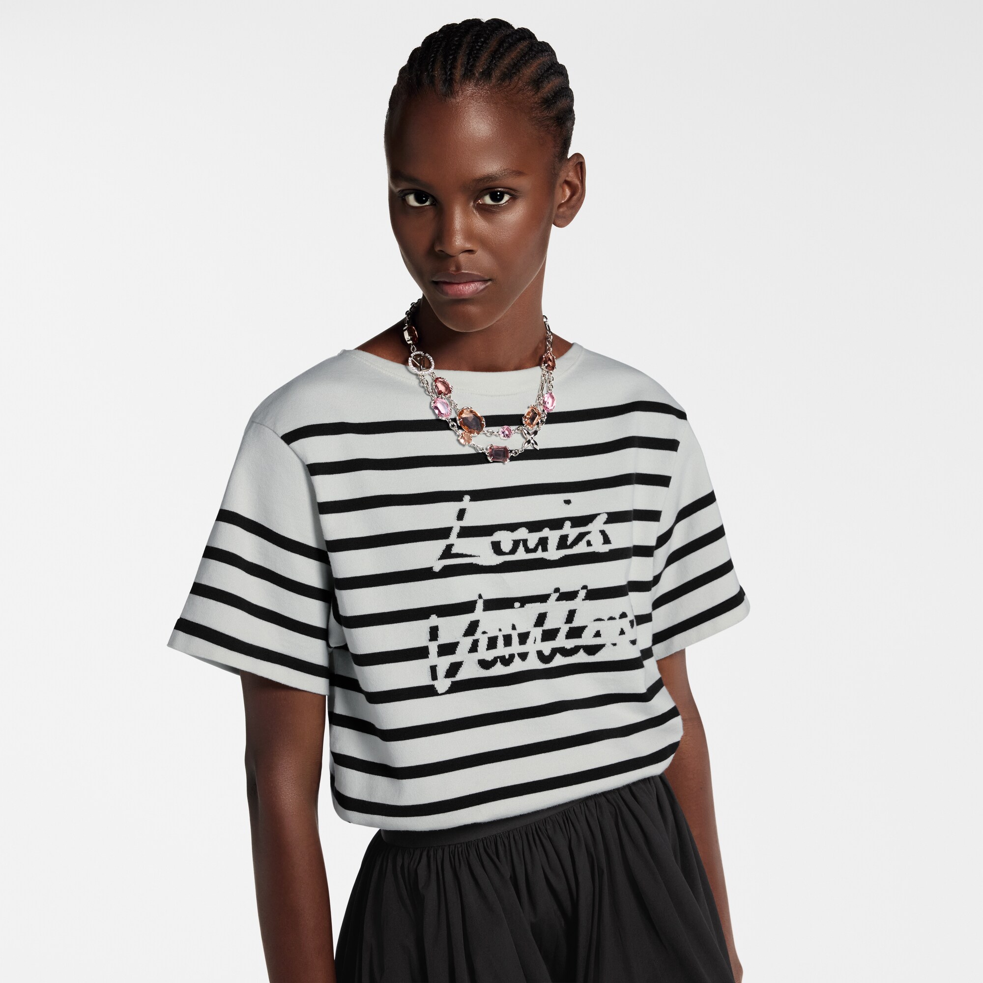 Top de punto a rayas  Mujer Prêt-à-Porter Tops | LOUIS VUITTON (Zoom de producto)