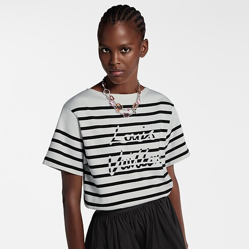 Top de punto a rayas Mujer Prêt-à-Porter Tops | LOUIS VUITTON (Zoom de producto)