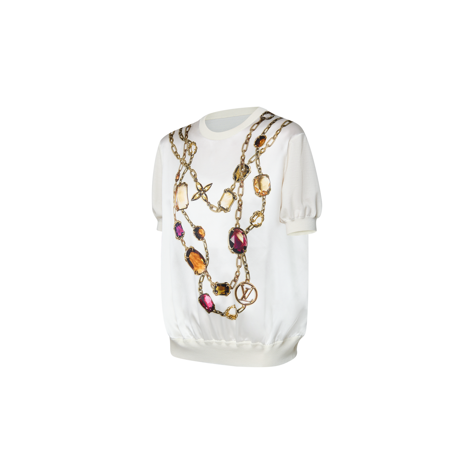 Top de punto con estampado de collar  Mujer Prêt-à-Porter Tops | LOUIS VUITTON (Zoom de producto)