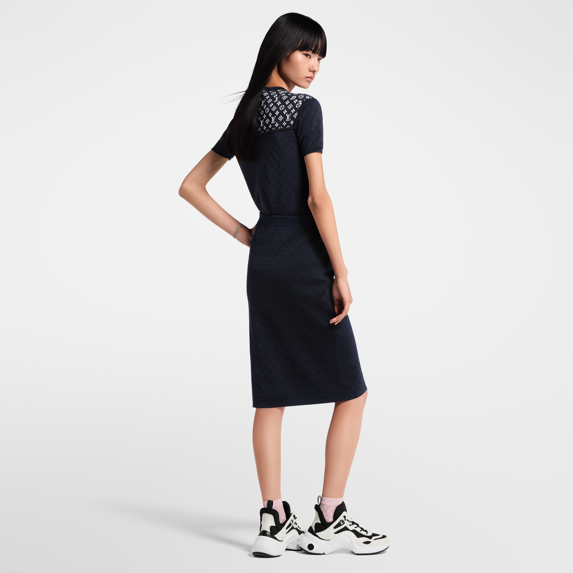 Top de punto Monogram en Jacquard  Mujer Prêt-à-Porter Tops | LOUIS VUITTON (Zoom de producto)