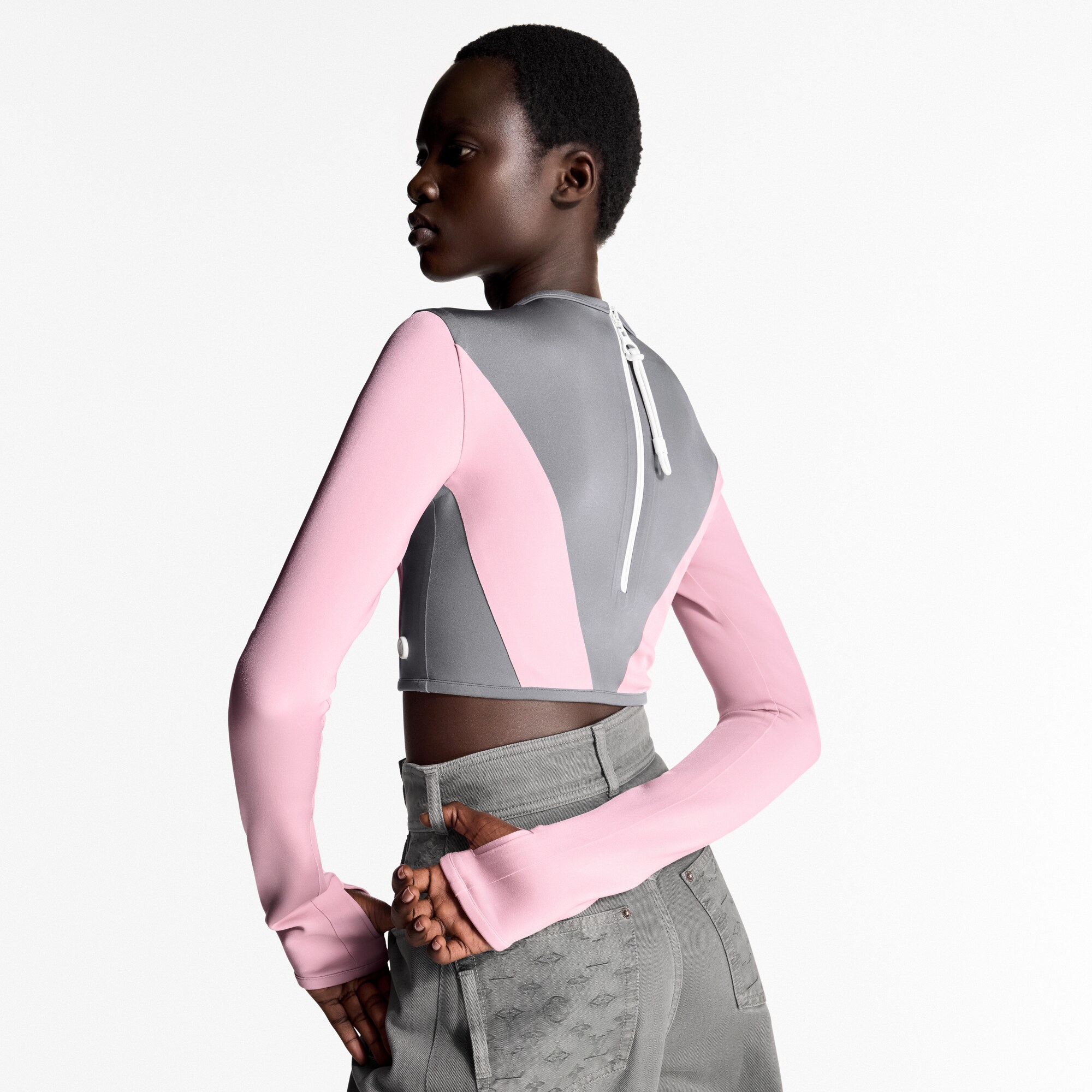 Top de punto técnico color-block  Mujer Prêt-à-Porter Tops | LOUIS VUITTON (Zoom de producto)
