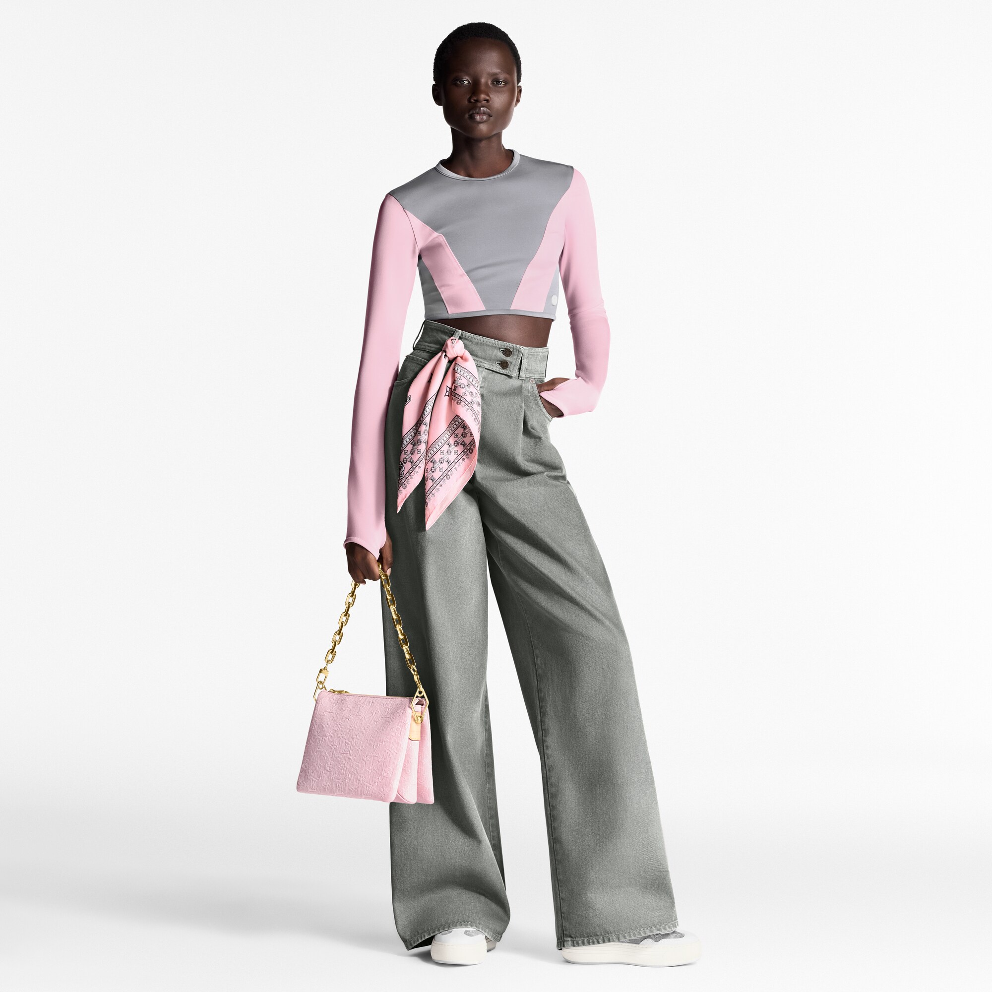 Top de punto técnico color-block  Mujer Prêt-à-Porter Tops | LOUIS VUITTON (Zoom de producto)