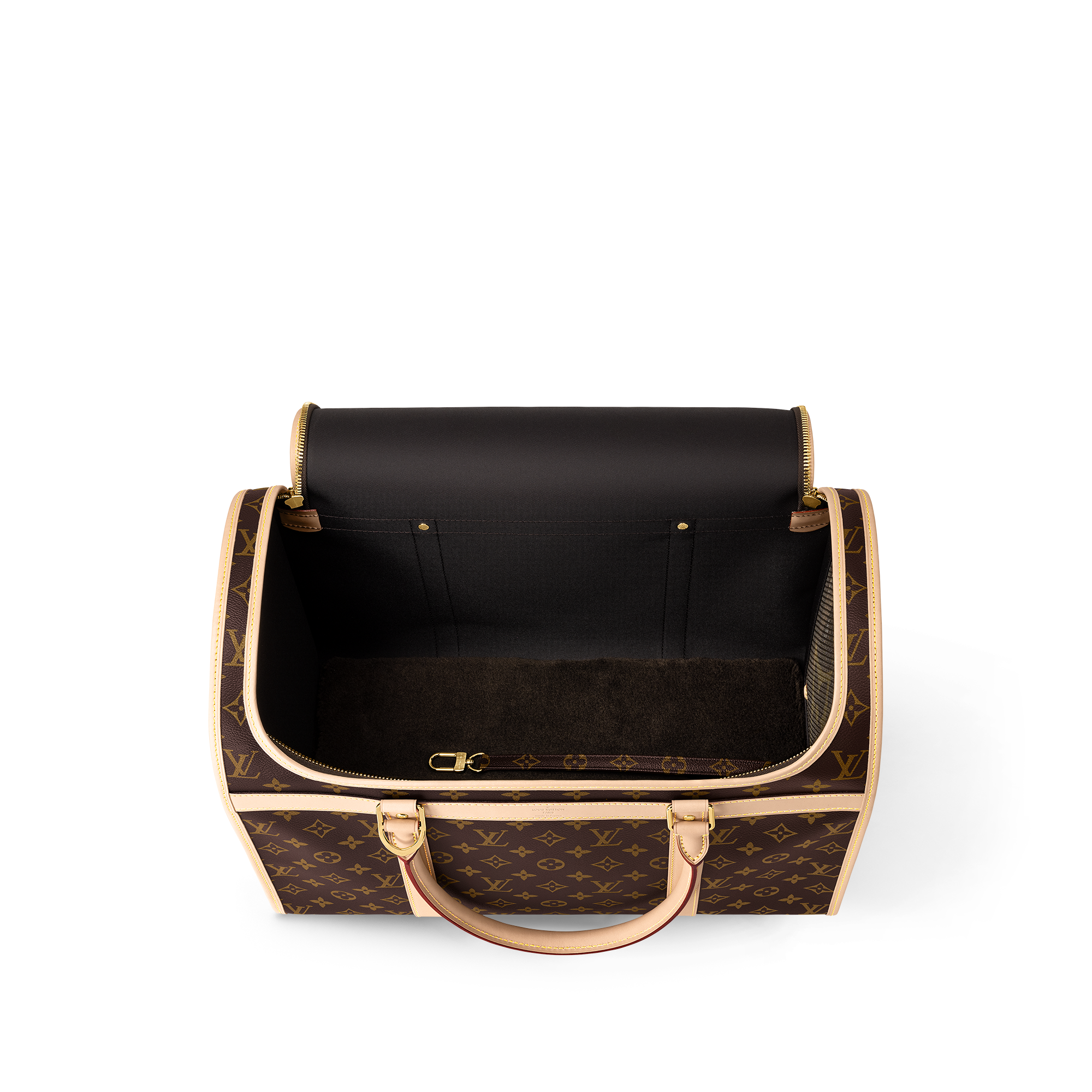 Transportín para perro 40 Lona Monogram Novedades Holiday Selección para él | LOUIS VUITTON (Zoom de producto)