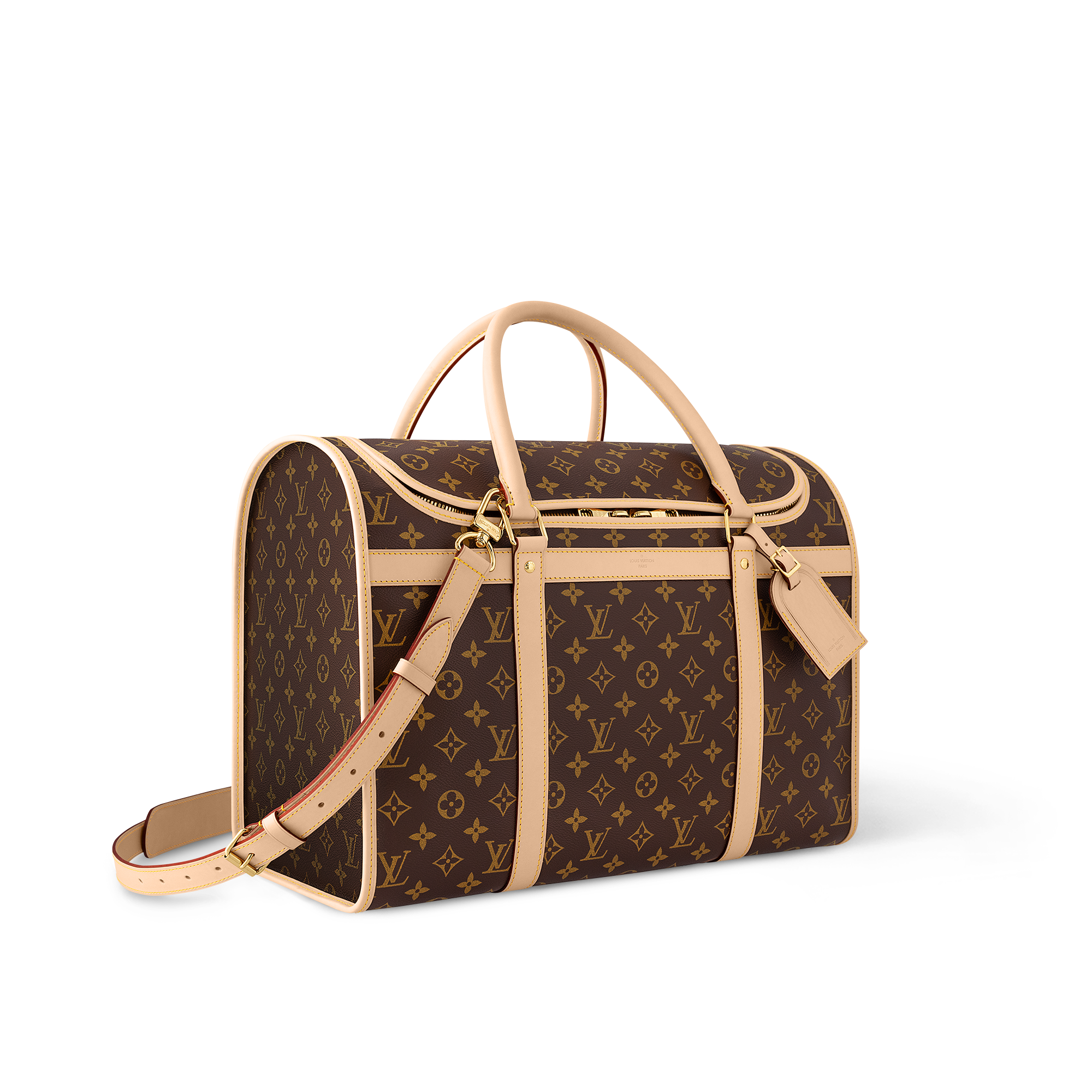 Transportín para perro 40 Lona Monogram Novedades Holiday Selección para él | LOUIS VUITTON (Zoom de producto)