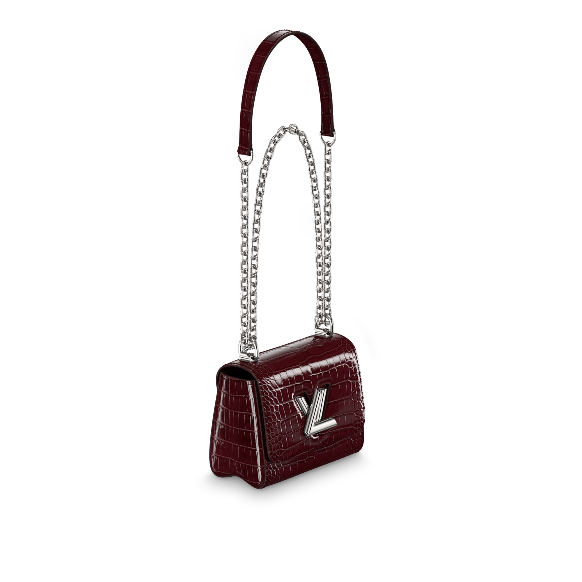 Twist Mini Chain Crocodilien Brillant Les Extraordinaires Personalización  Hidden personalization products | LOUIS VUITTON (Zoom de producto)