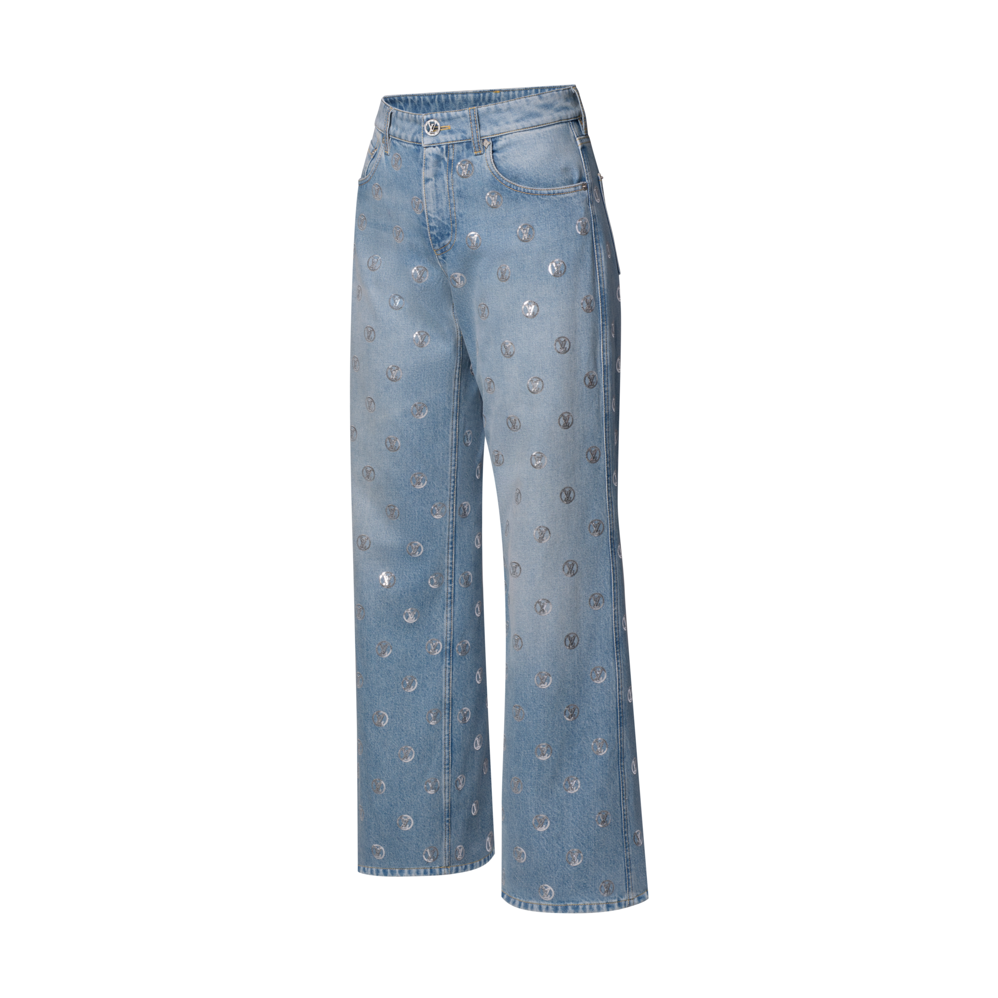 Vaqueros acampanados con lentejuelas  Mujer Prêt-à-Porter Pantalones | LOUIS VUITTON (Zoom de producto)