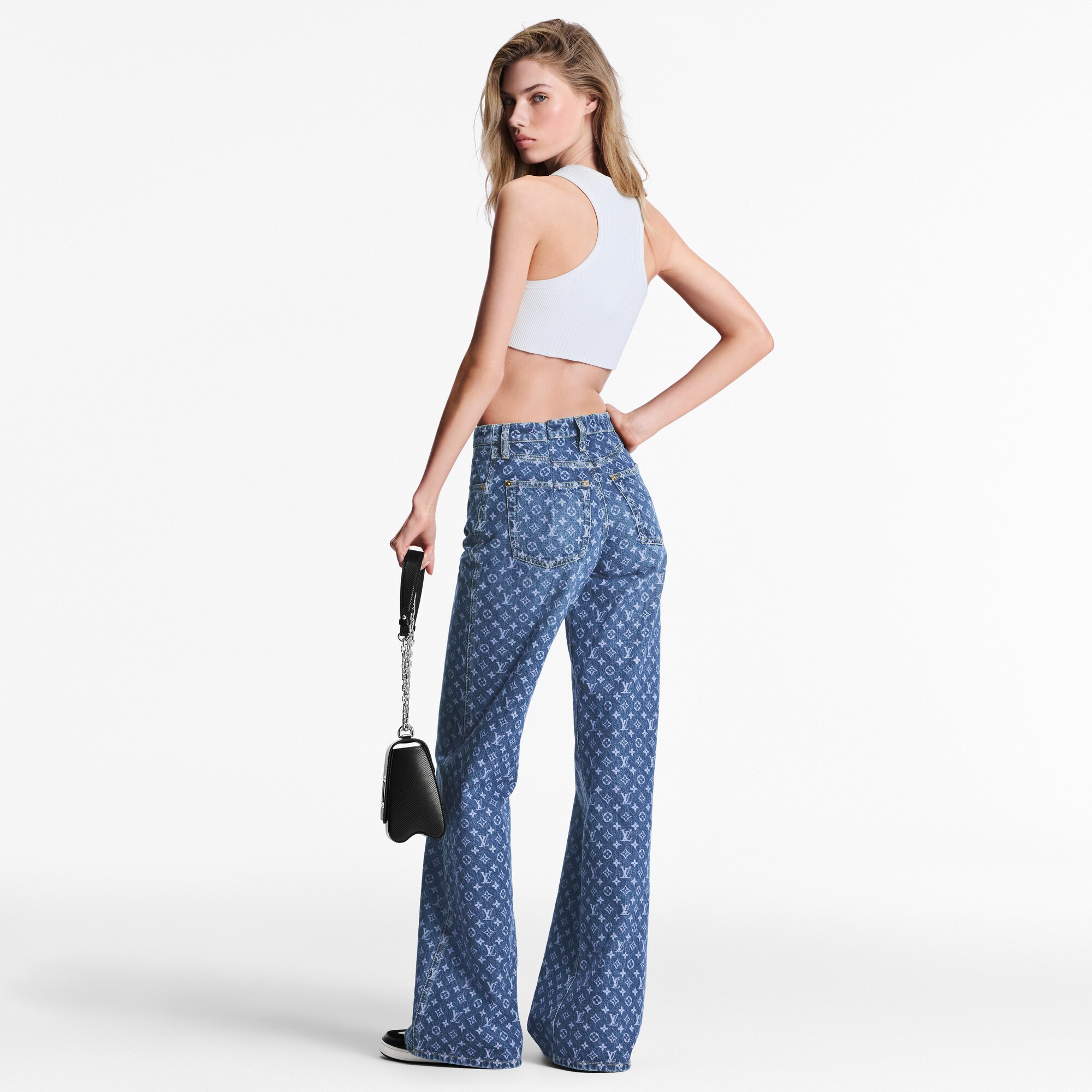 Vaqueros acampanados Monogram  Mujer Prêt-à-Porter Pantalones | LOUIS VUITTON (Zoom de producto)