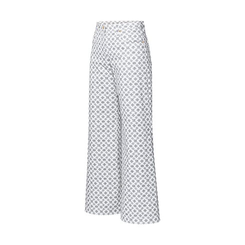 Vaqueros Blurry Monogram Mujer Prêt-à-Porter Pantalones | LOUIS VUITTON (Zoom de producto)