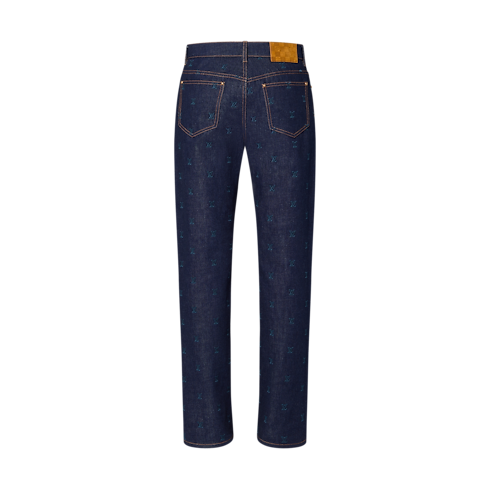 Vaqueros bordados LV Blason Hombre Prêt-à-Porter Denim | LOUIS VUITTON (Zoom de producto)
