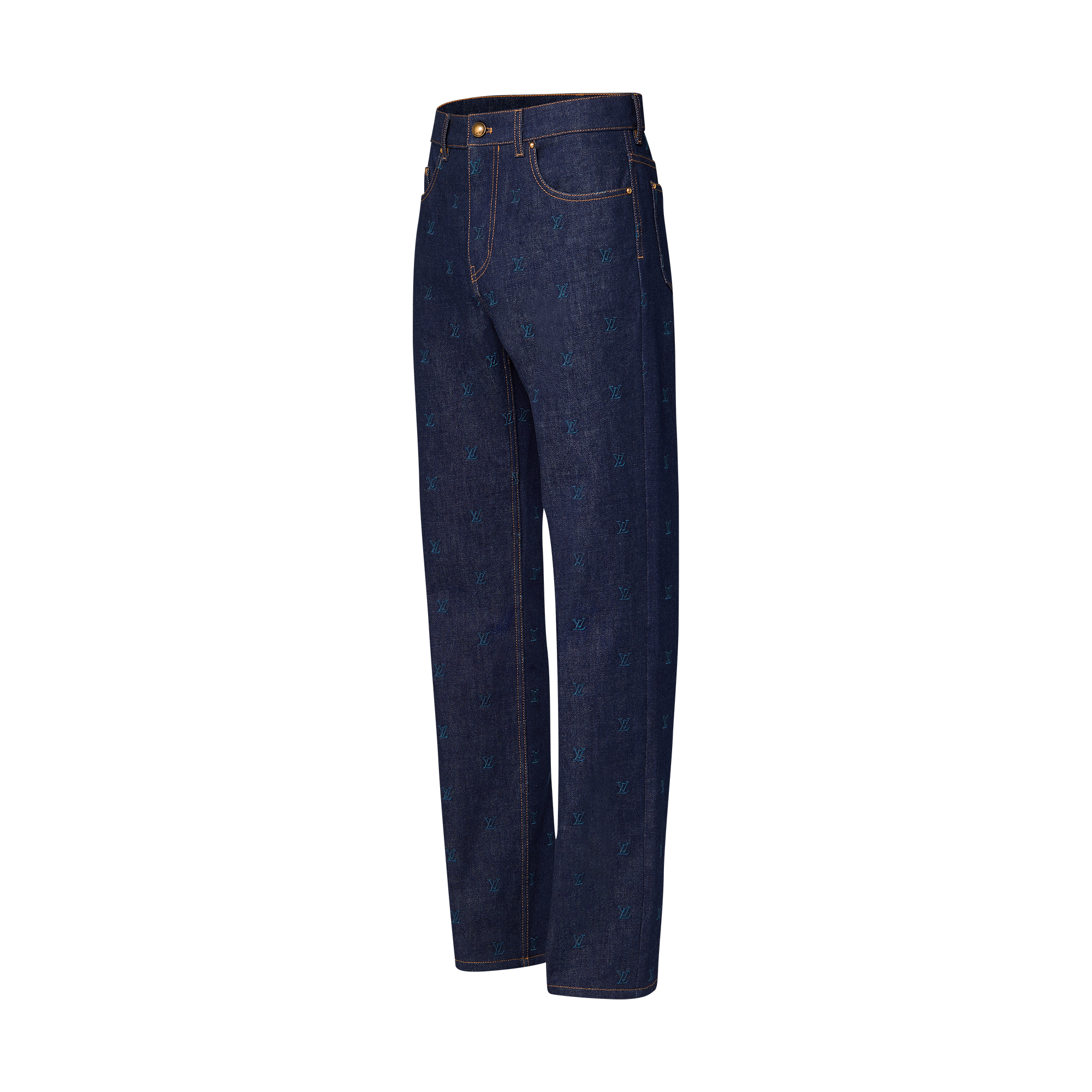 Vaqueros bordados LV Blason  Hombre Prêt-à-Porter Denim | LOUIS VUITTON (Zoom de producto)