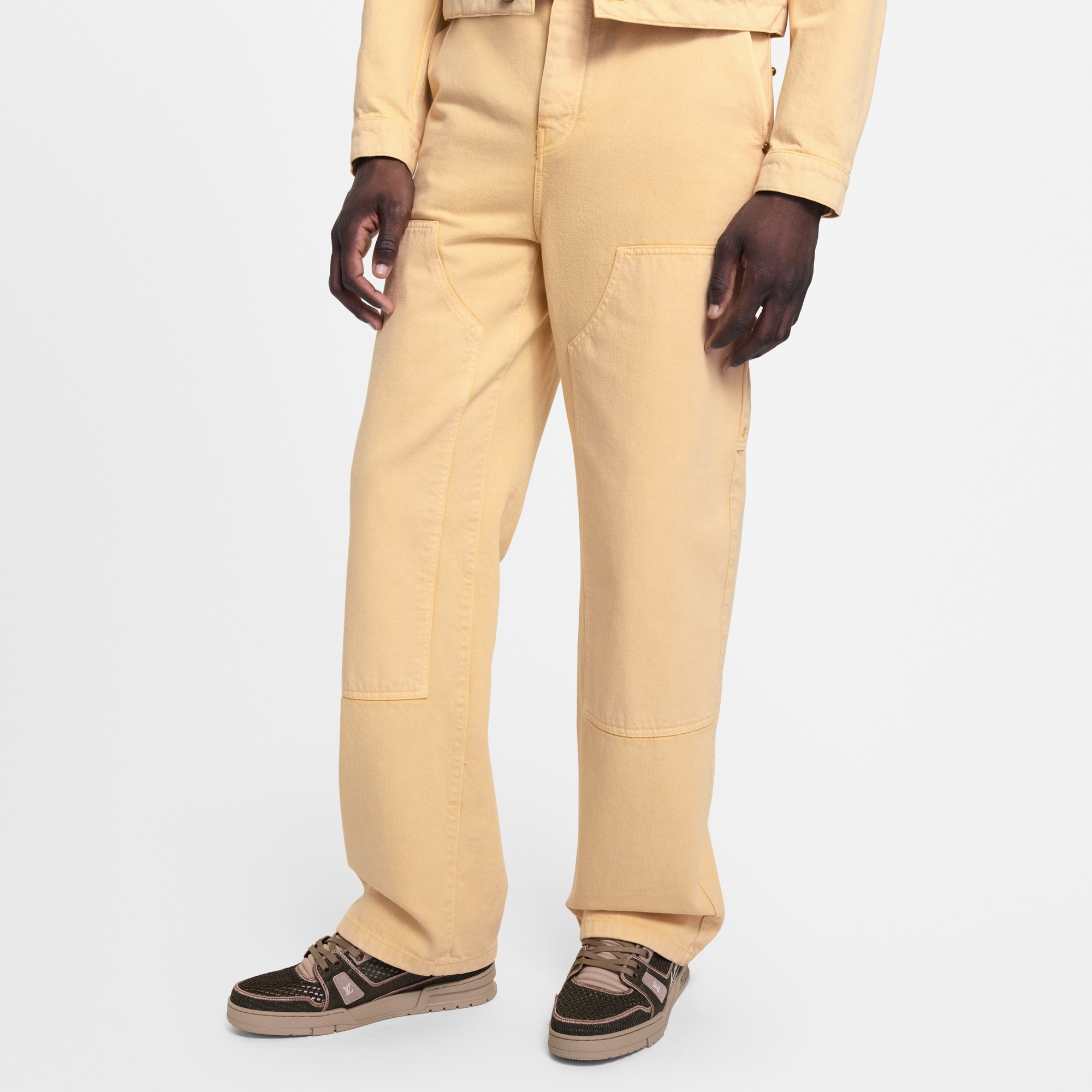 Vaqueros Carpenter teñidos en prenda  Hombre Prêt-à-Porter Denim | LOUIS VUITTON (Zoom de producto)