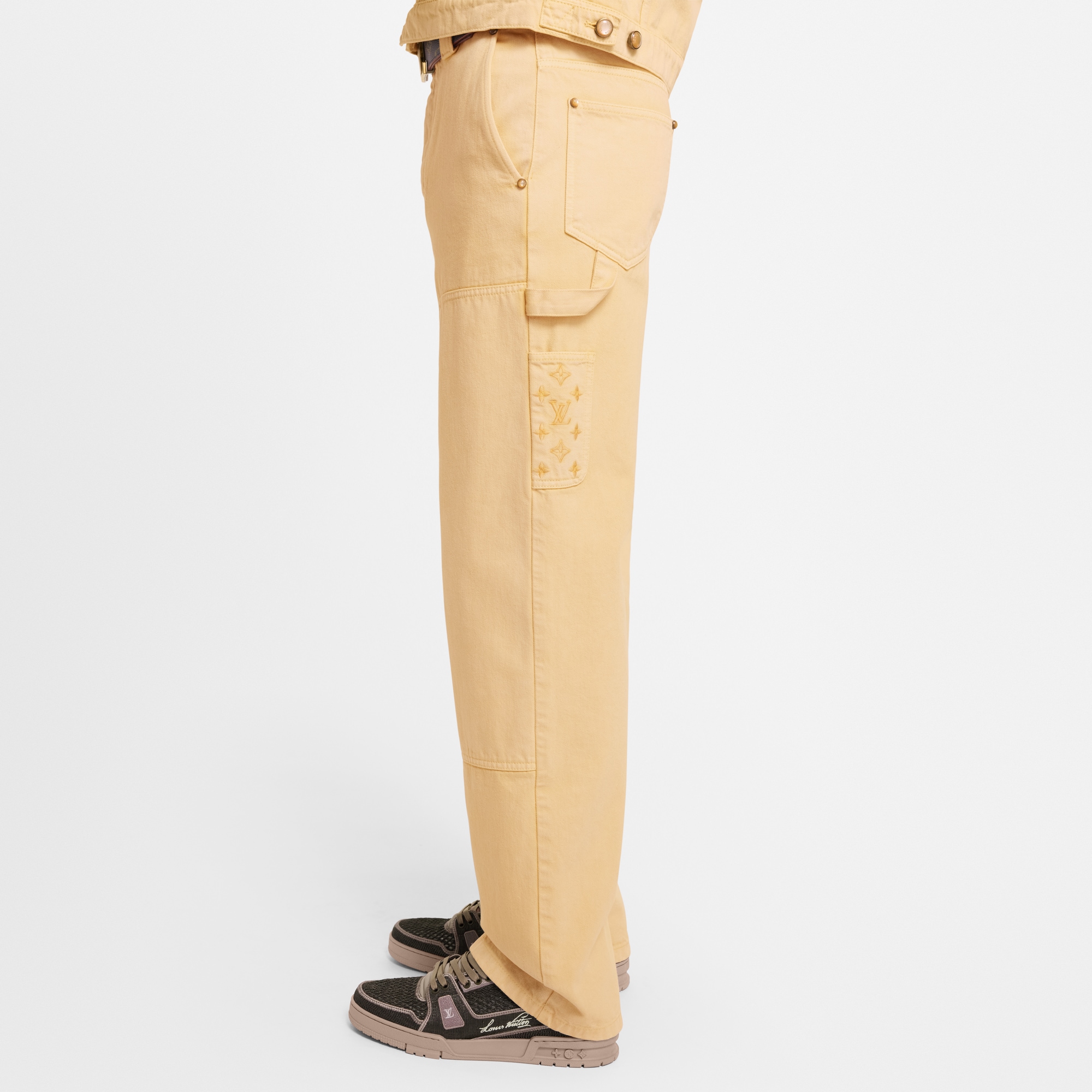 Vaqueros Carpenter teñidos en prenda  Hombre Prêt-à-Porter Denim | LOUIS VUITTON (Zoom de producto)