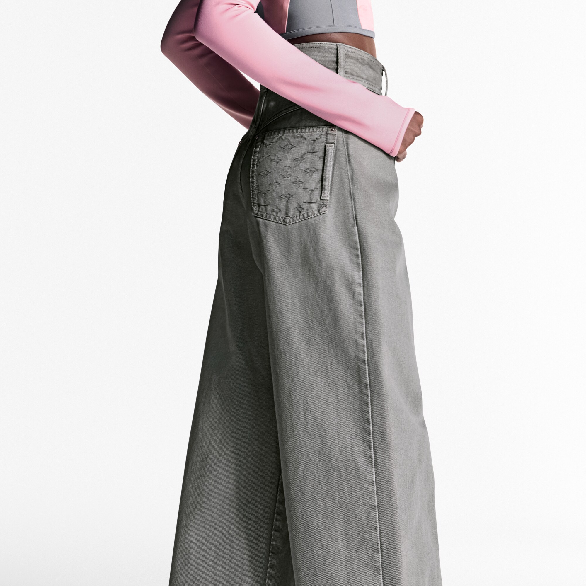 Vaqueros con pinzas  Mujer Prêt-à-Porter Pantalones | LOUIS VUITTON (Zoom de producto)