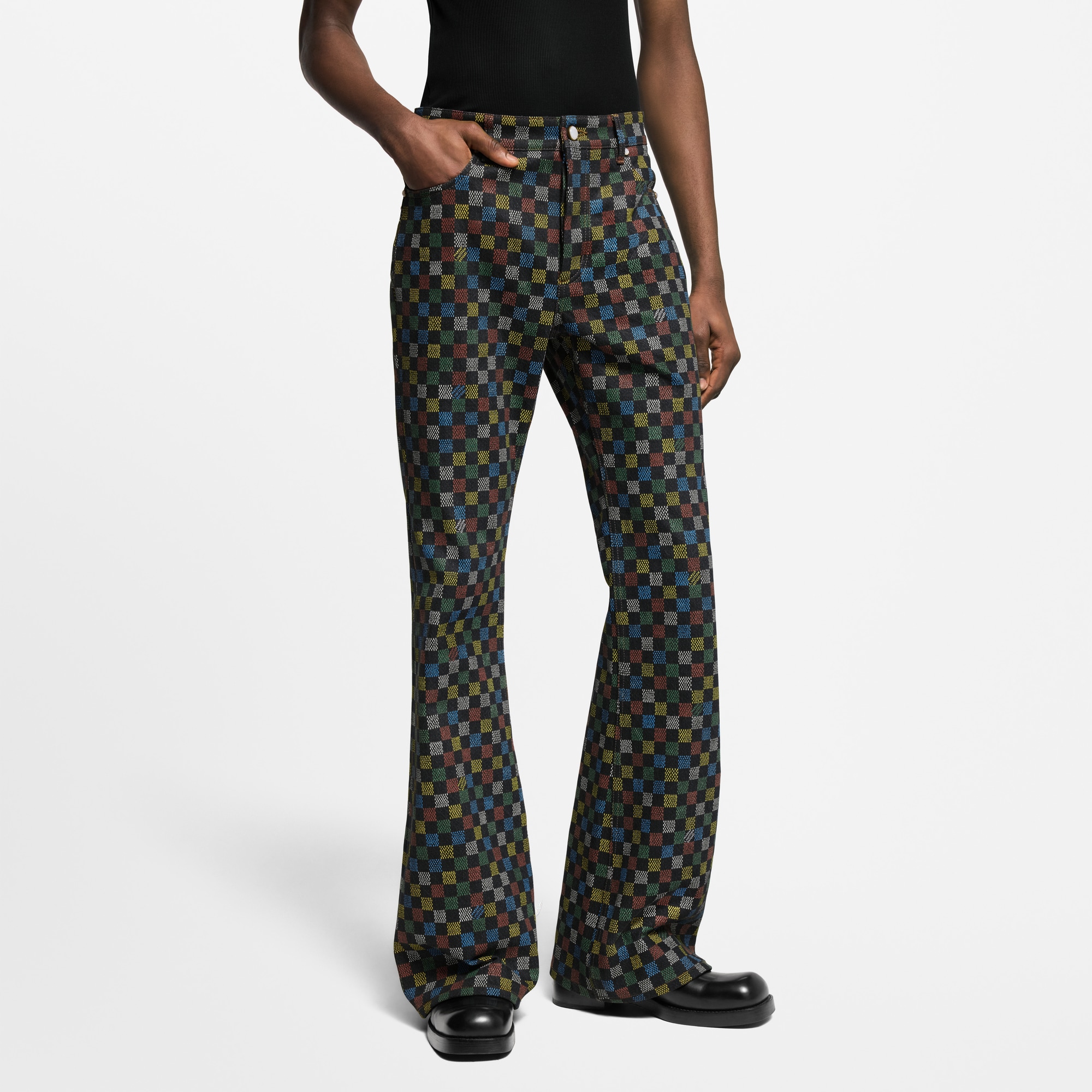 Vaqueros Damier acampanados  Hombre Prêt-à-Porter Denim | LOUIS VUITTON (Zoom de producto)