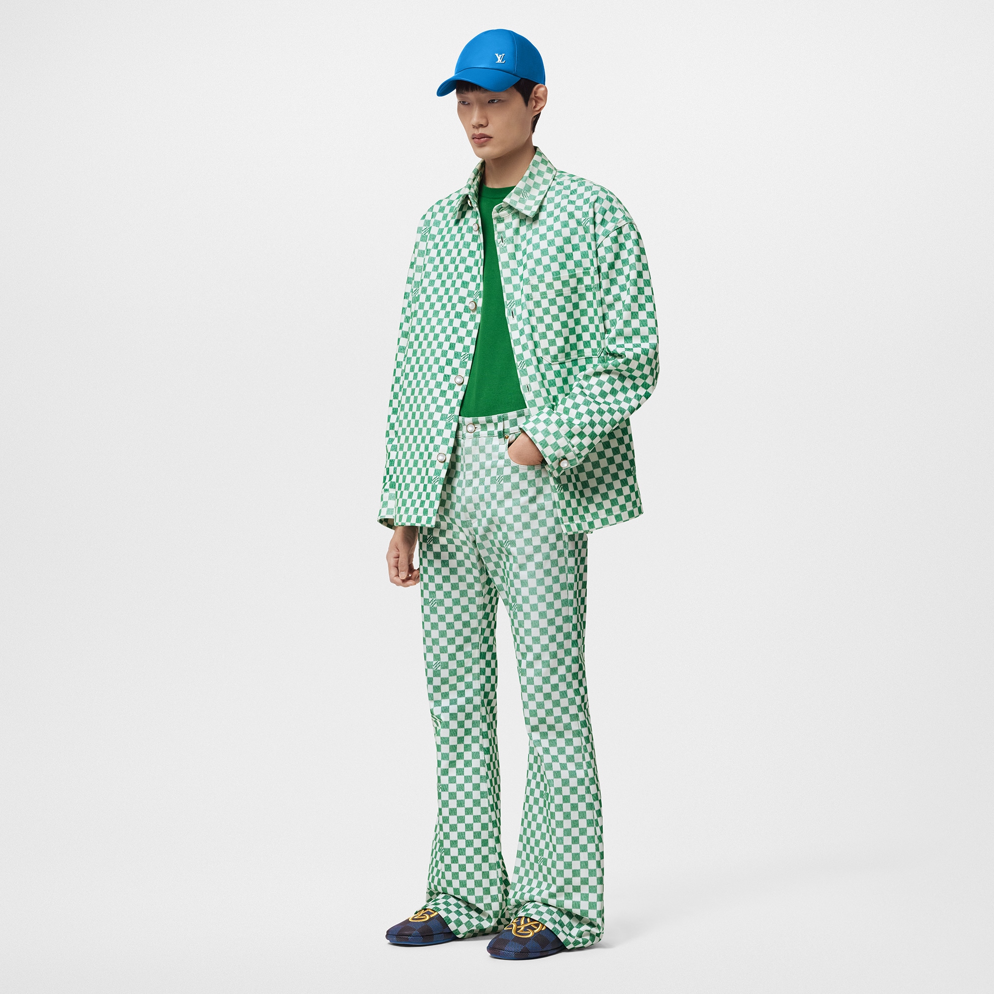 Vaqueros Damier de corte acampanado    } | LOUIS VUITTON (Zoom de producto)
