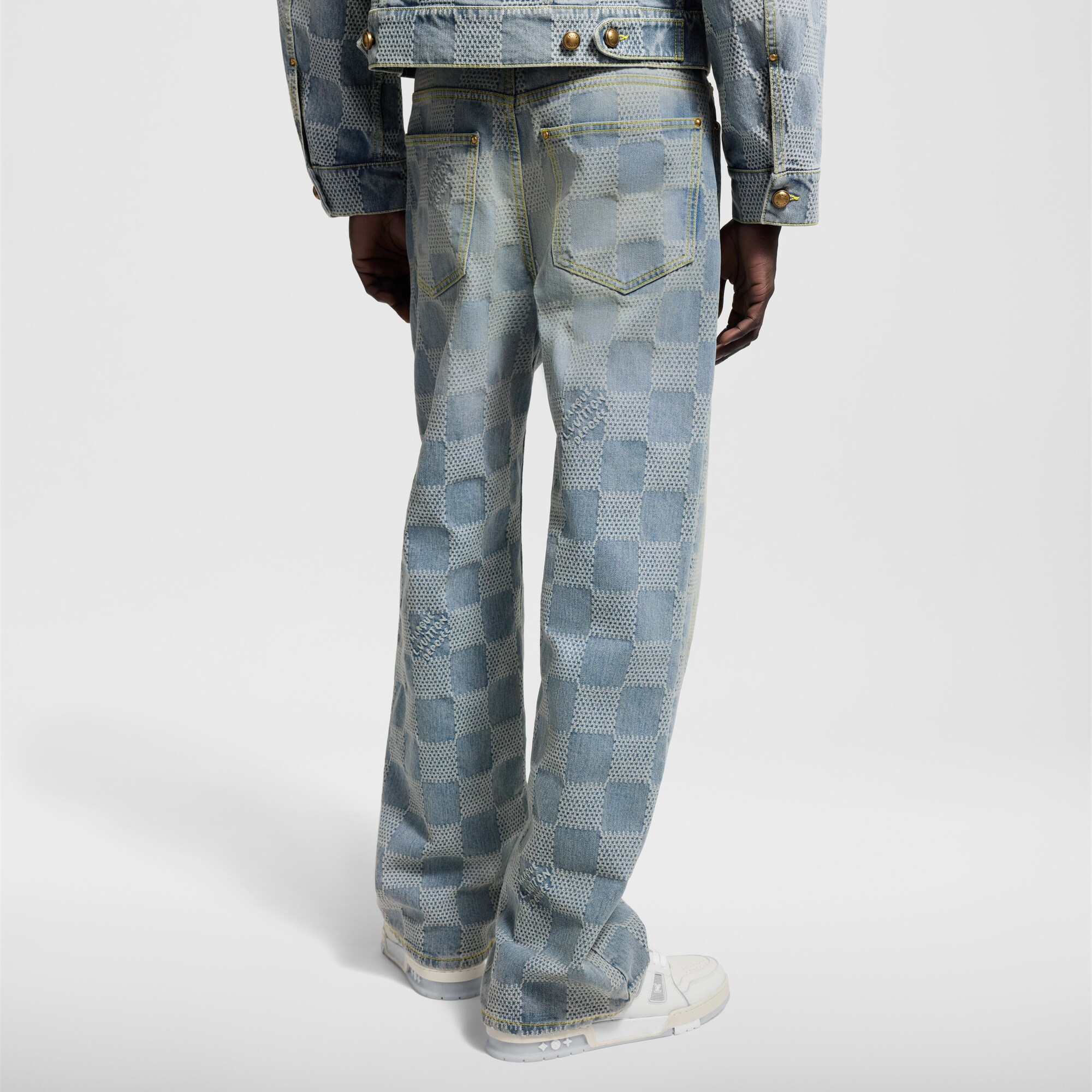 Vaqueros Damier de estilo skater  Hombre Prêt-à-Porter Denim | LOUIS VUITTON (Zoom de producto)