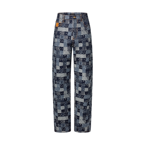 Vaqueros Damier de estilo skater Hombre Prêt-à-Porter Denim | LOUIS VUITTON (Zoom de producto)