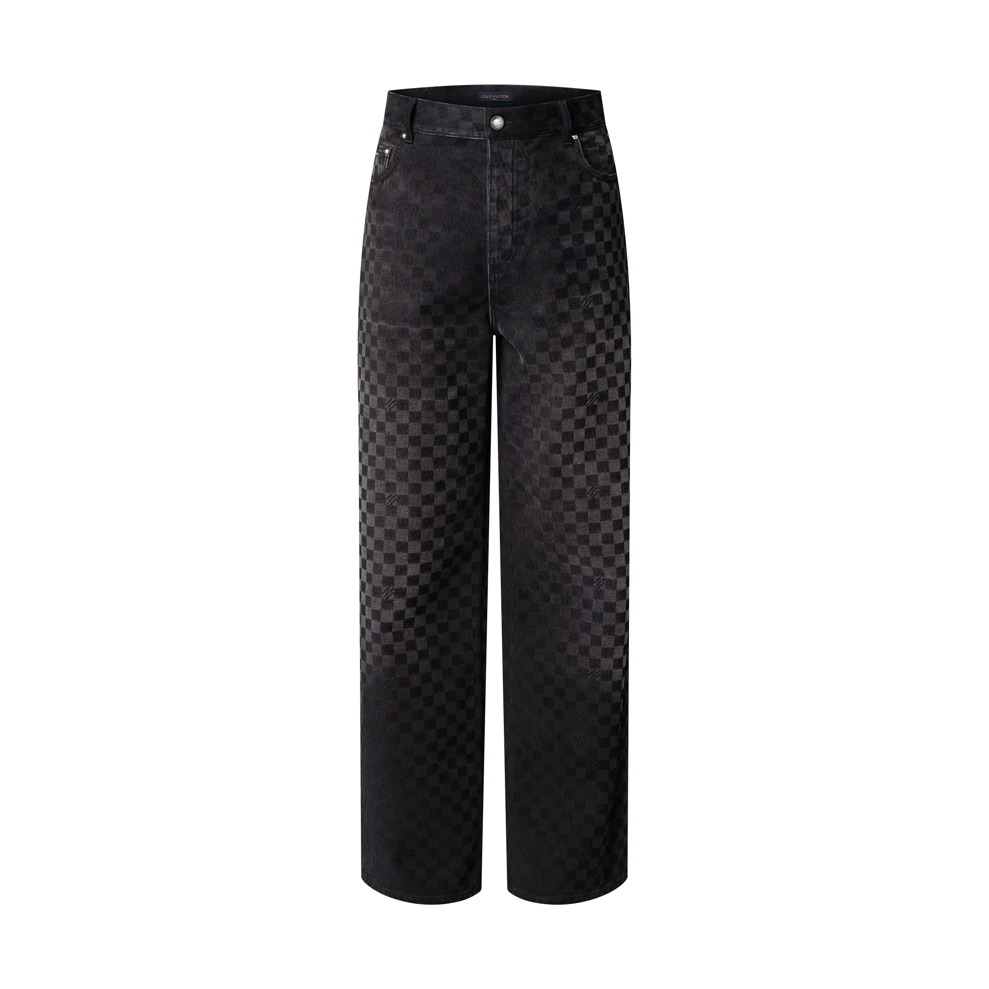 Vaqueros Damier flocados de pernera ancha  in Hombre