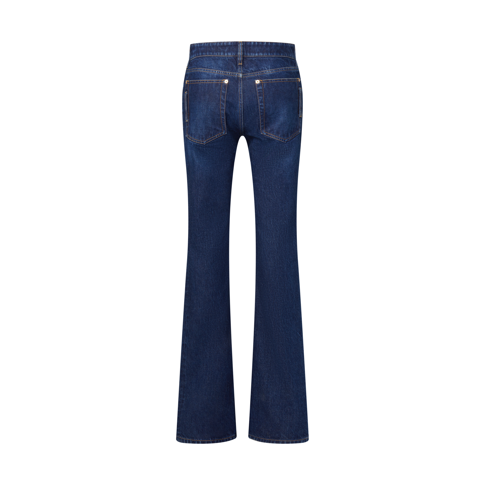 Vaqueros de corte recto en tejido denim lavado  Mujer Prêt-à-Porter Pantalones | LOUIS VUITTON (Zoom de producto)