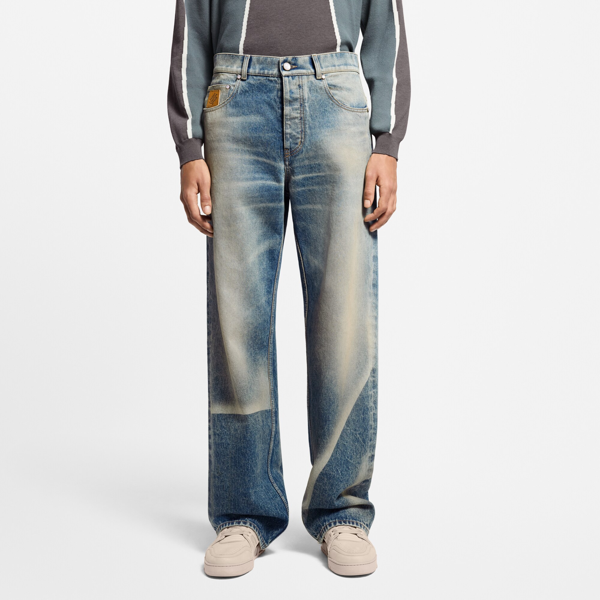 Vaqueros de estilo skater con efecto desteñido  Hombre Prêt-à-Porter Denim | LOUIS VUITTON (Zoom de producto)