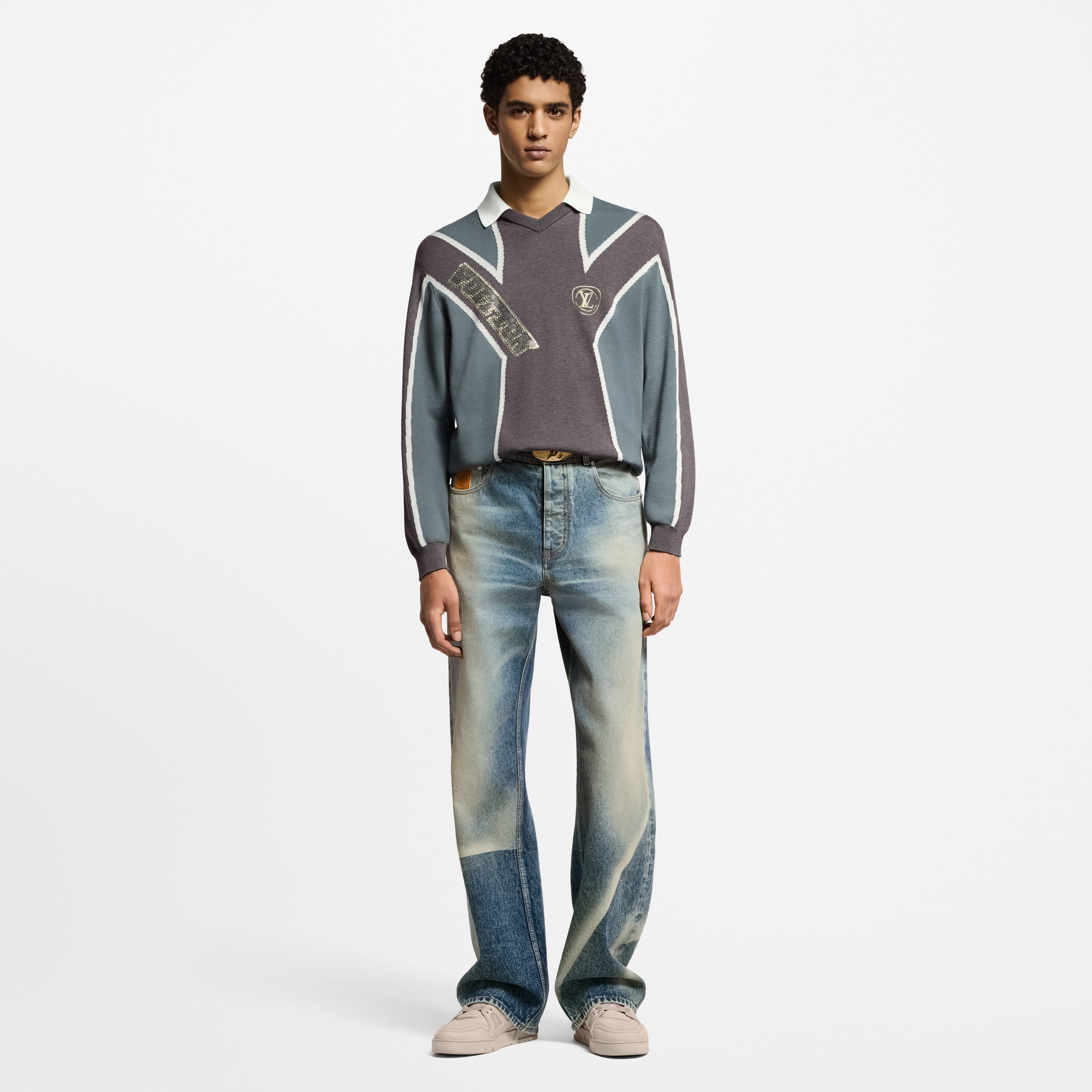 Vaqueros de estilo skater con efecto desteñido  Hombre Prêt-à-Porter Denim | LOUIS VUITTON (Zoom de producto)