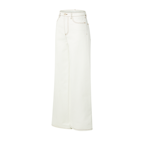 Vaqueros de estilo utilitario con costuras a contraste Mujer Prêt-à-Porter Pantalones | LOUIS VUITTON (Zoom de producto)
