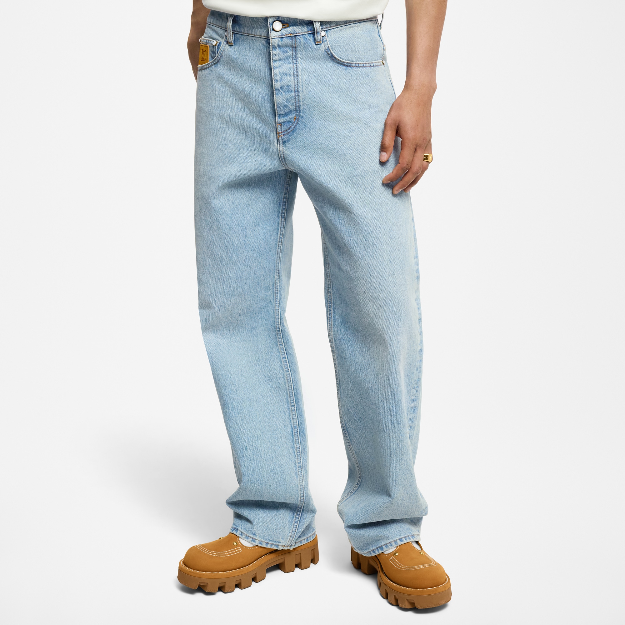 Vaqueros de pernera ancha  Hombre Prêt-à-Porter Denim | LOUIS VUITTON (Zoom de producto)