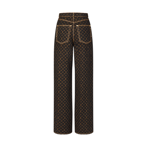 Vaqueros Monogram de corte recto Mujer Prêt-à-Porter Pantalones | LOUIS VUITTON (Zoom de producto)