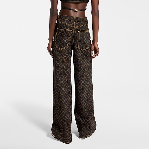 Vaqueros Monogram de corte recto Mujer Prêt-à-Porter Pantalones | LOUIS VUITTON (Zoom de producto)