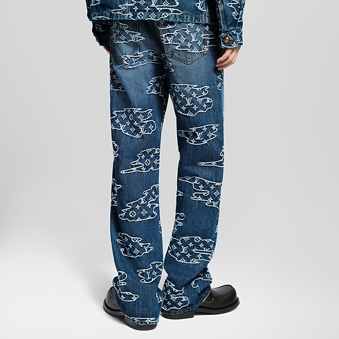 Vaqueros Monogram de corte skate Hombre Prêt-à-Porter Denim | LOUIS VUITTON (Zoom de producto)