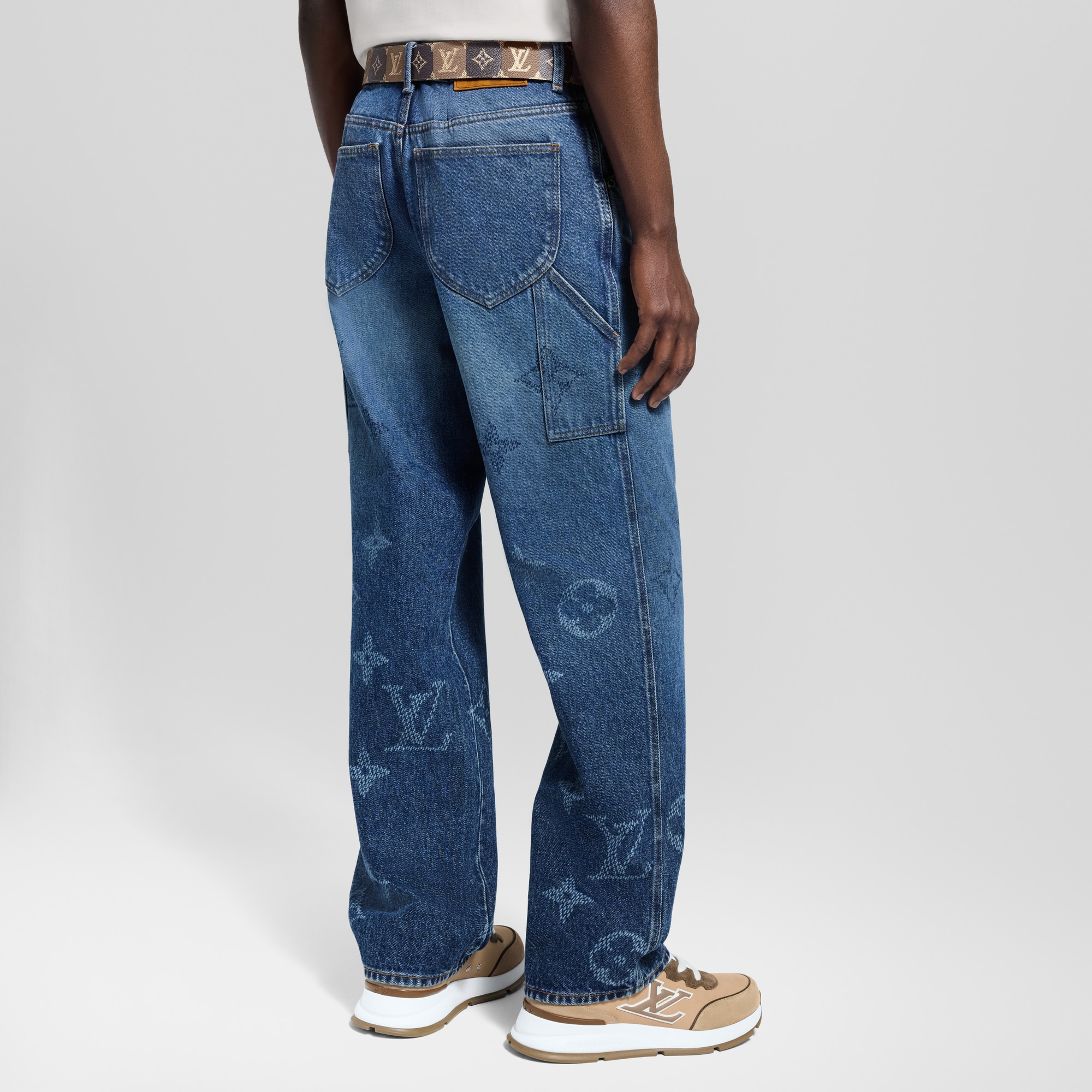 Vaqueros Monogram de estilo utilitario  Hombre Prêt-à-Porter Denim | LOUIS VUITTON (Zoom de producto)