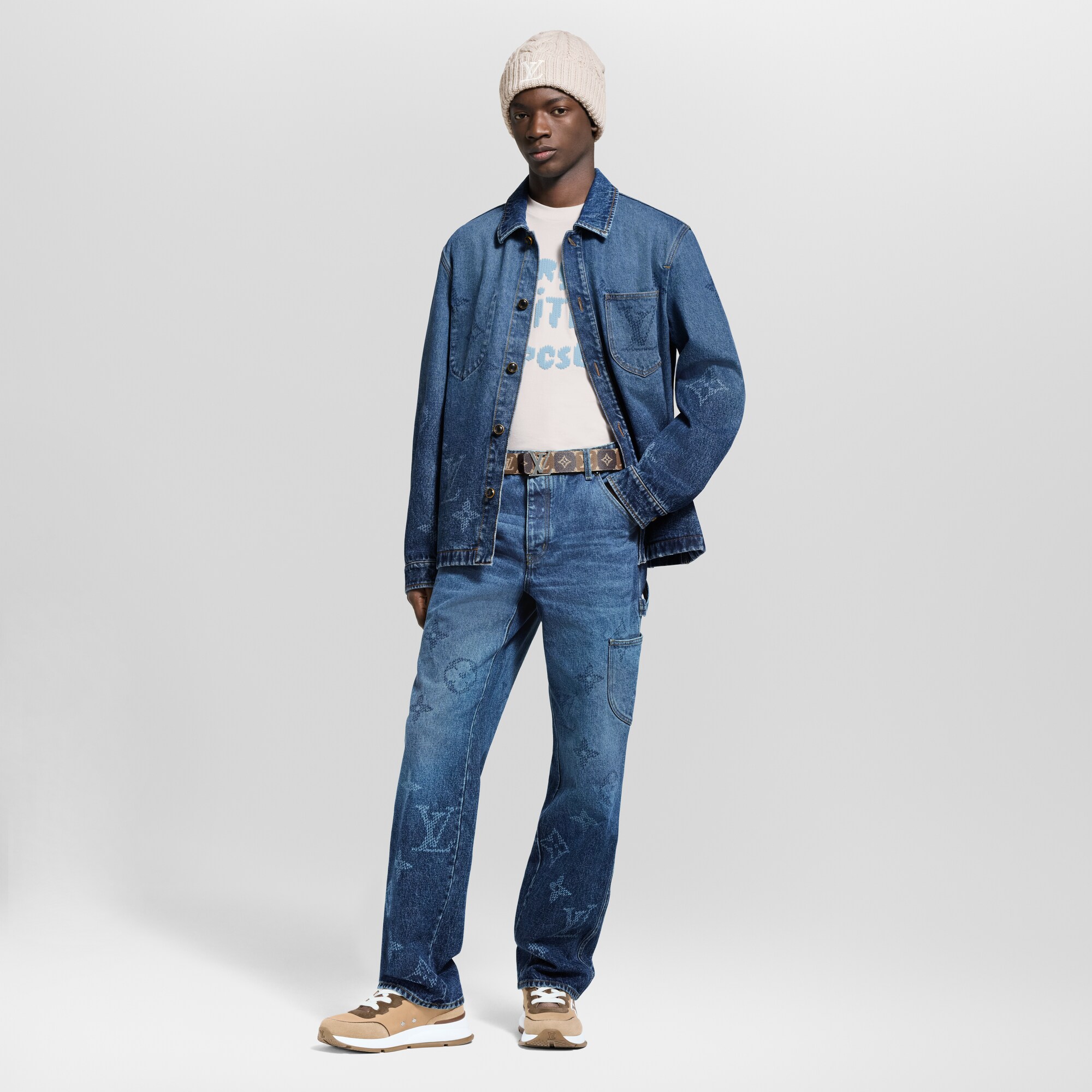 Vaqueros Monogram de estilo utilitario  Hombre Prêt-à-Porter Denim | LOUIS VUITTON (Zoom de producto)